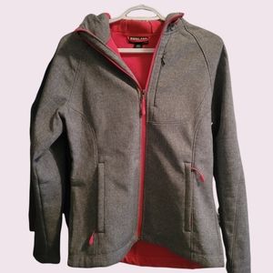 Kirkland- Grey and pink accented fall jacket